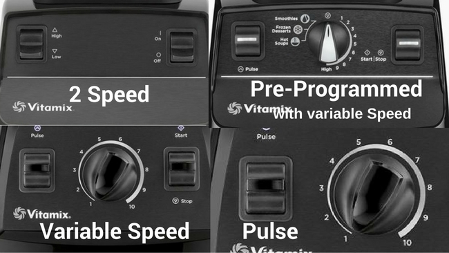 Compare vitamix controls