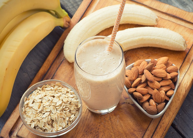 Banana Almond Smoothie for Constipation