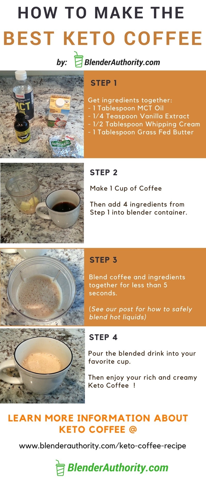 Best Keto Coffee Recipe - Step by Step How to Make Keto Coffee