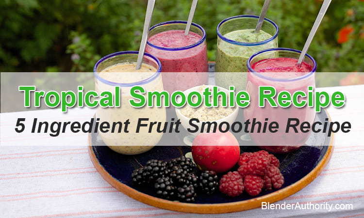 5 Ingredient Fruit Smoothie Recipe